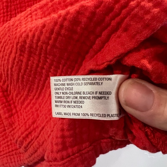 Universal Thread Orange Textured Blouse - Picture 2 of 3